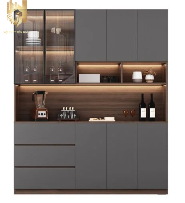 Tủ rượu decor mẫu 1 